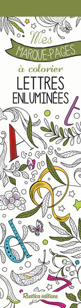 Image de Mes marque-pages à colorier : lettres enluminées