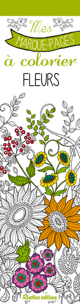 Picture of "MES MARQUES-PAGES A COLORIER ""FLEURS"""