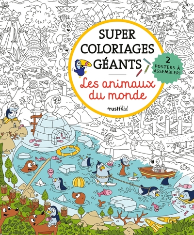Image de Super coloriages géants Les animaux du monde