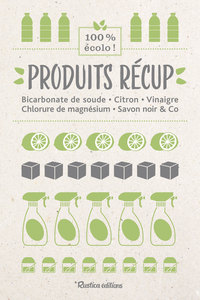 Image de Produits récup' : bicarbonate de soude, citron, vinaigre, chlorure de magnésium, savon noir & Co