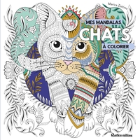 Image de Mandalas à colorier : chats