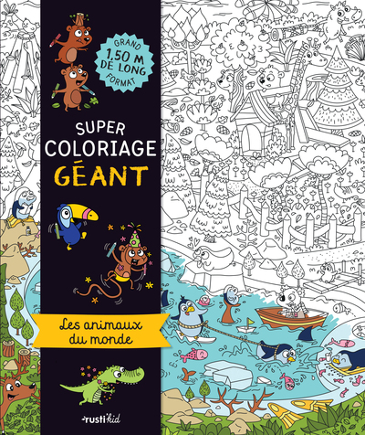 Picture of Super coloriage géant : les animaux du monde
