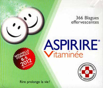 Image de ASPIRIRE VITAMINEE - NOUVELLE FORMULE B-S 2012 (BISSEXTILE)-366 BLAGUES EFFERVES