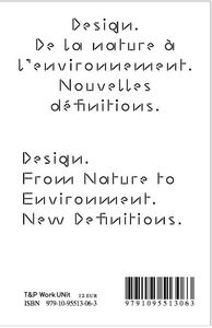 Picture of Design, de la nature à l'environnement, nouvelles définitions