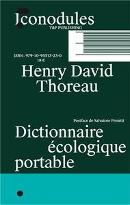 Image de Henry David Thoreau Dictionnaire Ecologique portable /franCais