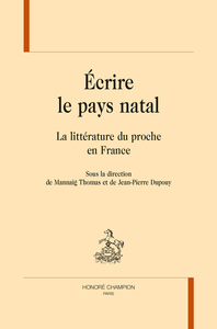 Image de ÉCRIRE LE PAYS NATAL