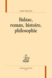 Image de BALZAC, ROMAN, HISTOIRE, PHILOSOPHIE