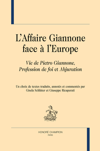 Picture of L'affaire Giannone face à l'Europe