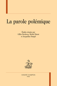 Image de La parole polémique