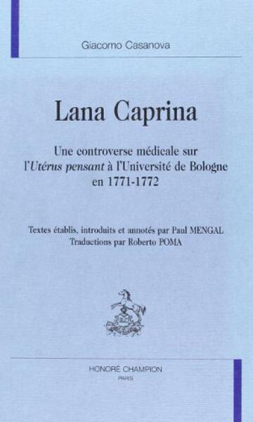 Image de Lana Caprina - une controverse médicale sur "L'utérus pensant" à l'Université de Bologne en 1771-1772