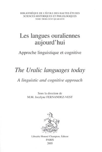 Picture of Les langues ouraliennes aujourd'hui - approche linguistique et cognitive