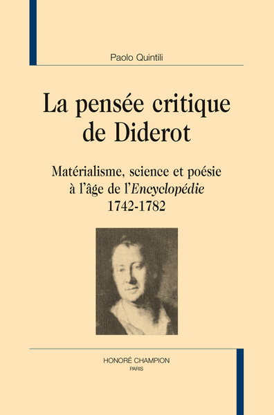 Picture of La Pensée critique de  Diderot