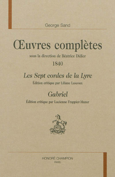 Image de Les Sept cordes de la Lyre - Gabriel (1840)