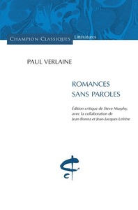 Image de Romances sans paroles. Edition critique avec intro