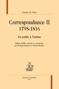 Picture of Correspondance T2 1798-1816