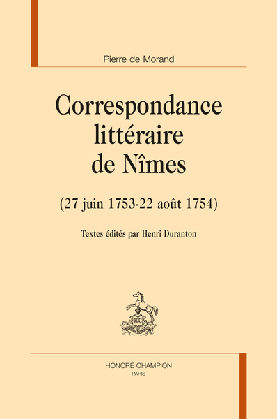 Image de CORRESPONDANCE LITTÉRAIRE DE NIMES