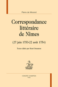 Image de CORRESPONDANCE LITTÉRAIRE DE NIMES