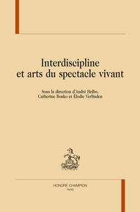 Picture of Interdiscipline et arts du spectacle vivant
