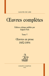 Image de Œuvres en prose, 1852-1894