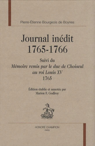 Image de Journal inédit, 1765-1766