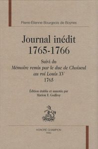 Image de Journal inédit, 1765-1766