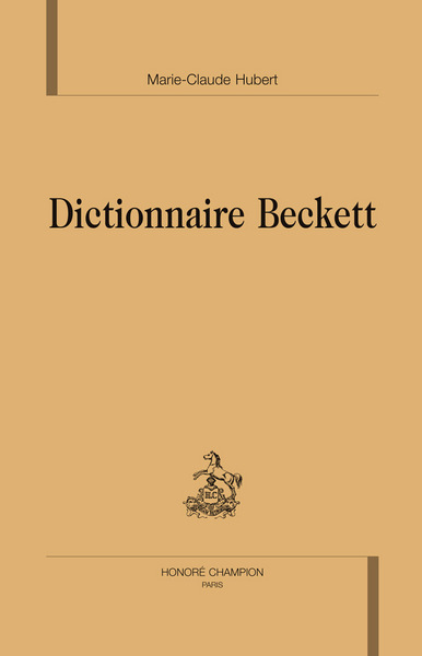 Picture of Dictionnaire Beckett