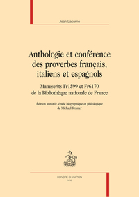 Picture of Anthologie et conférence  de proverbes français, italiens et espagnols