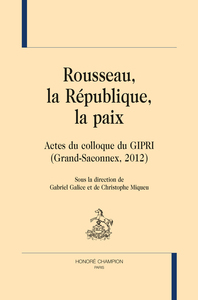 Image de Rousseau, la République, la paix