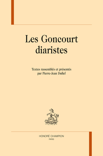 Image de Les Goncourt diaristes