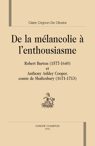 Picture of De la mélancolie à l'enthousiasme