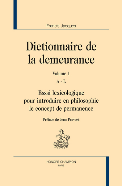 Image de Dictionnaire de la demeurance. Pack en 2 volumes