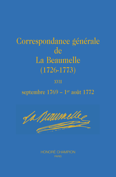 Picture of Correspondance générale (1726-1773) Tome 17