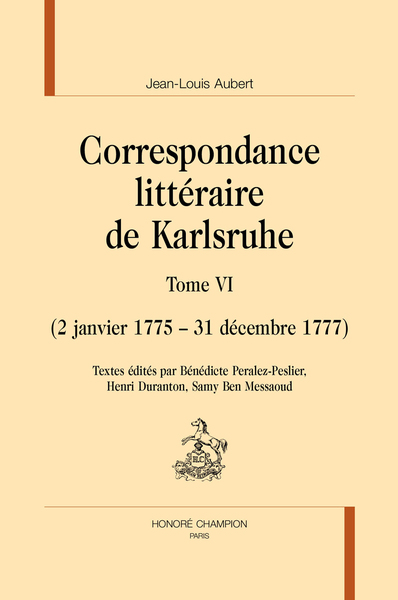 Picture of Correspondance littéraire de Karlsruhe T6
