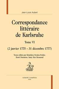 Picture of Correspondance littéraire de Karlsruhe T6