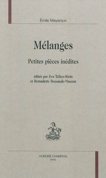 Image de Mélanges - Petites pièces inédites