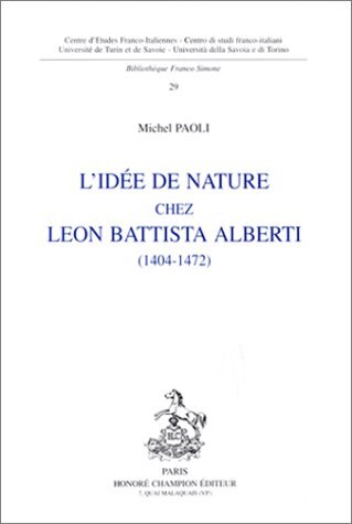 Picture of L'idée de nature chez Leon Battista Alberti, 1404-1472