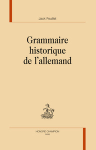 Image de Grammaire historique de l'allemand