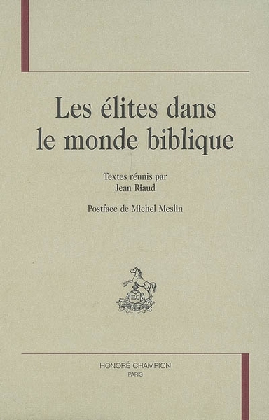 Picture of Les élites dans le monde biblique