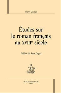 Image de Études sur le roman français au XVIIIe siècle