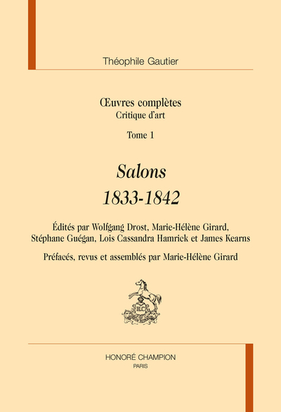 Image de CRITIQUES D ART. T1, SALONS 1833-1842