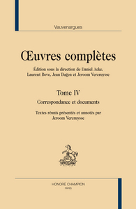Image de Œuvres complètes, tome IV : Correspondance et documents