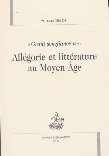 Image de Allégorie et littérature au Moyen âge