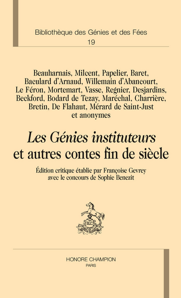 Image de Les génies instituteurs et autres contes fin de siècle