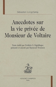 Image de Anecdotes sur la vie privée de monsieur de Voltaire