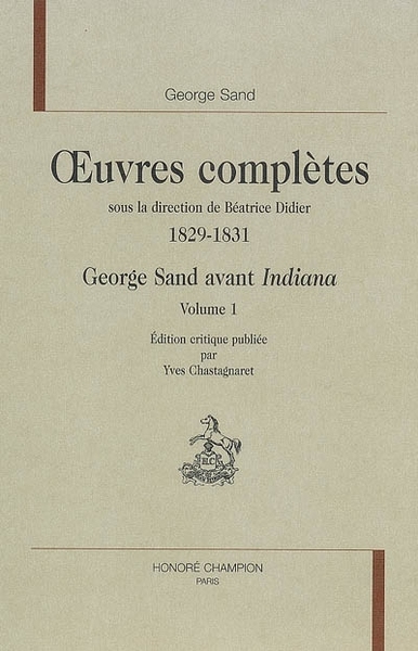 Image de George Sand avant "Indiana". Pack en 2 volumes