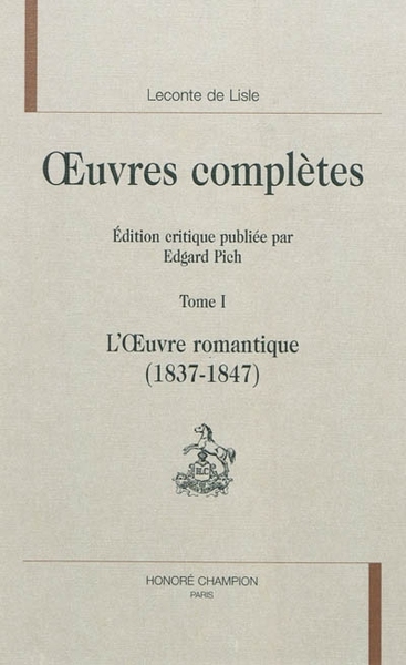 Image de L'œuvre romantique, 1837-1847