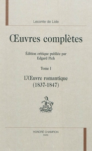 Image de L'œuvre romantique, 1837-1847