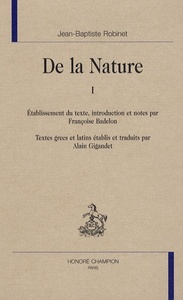 Picture of De la nature. 2 vol.