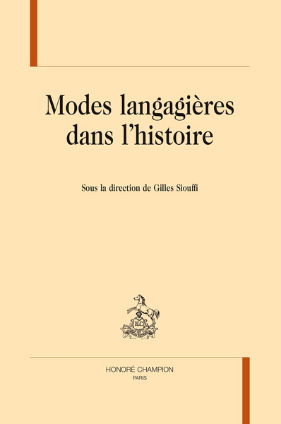 Picture of Modes langagières dans l'histoire