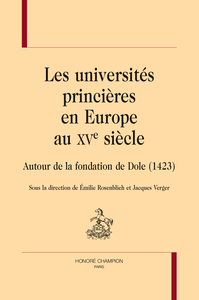 Picture of Les universités princières en Europe au XVe siècle